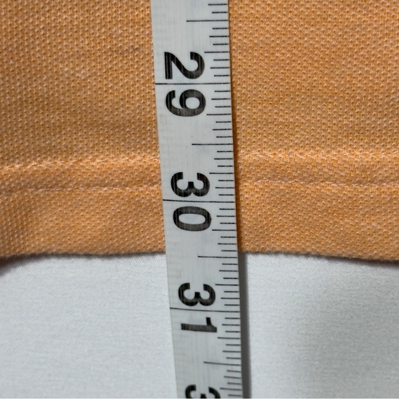 Chaps Men's Blue & Orange Natural Stretch Striped Polo Shirt Size XXL Excellent - Picture 7 of 8